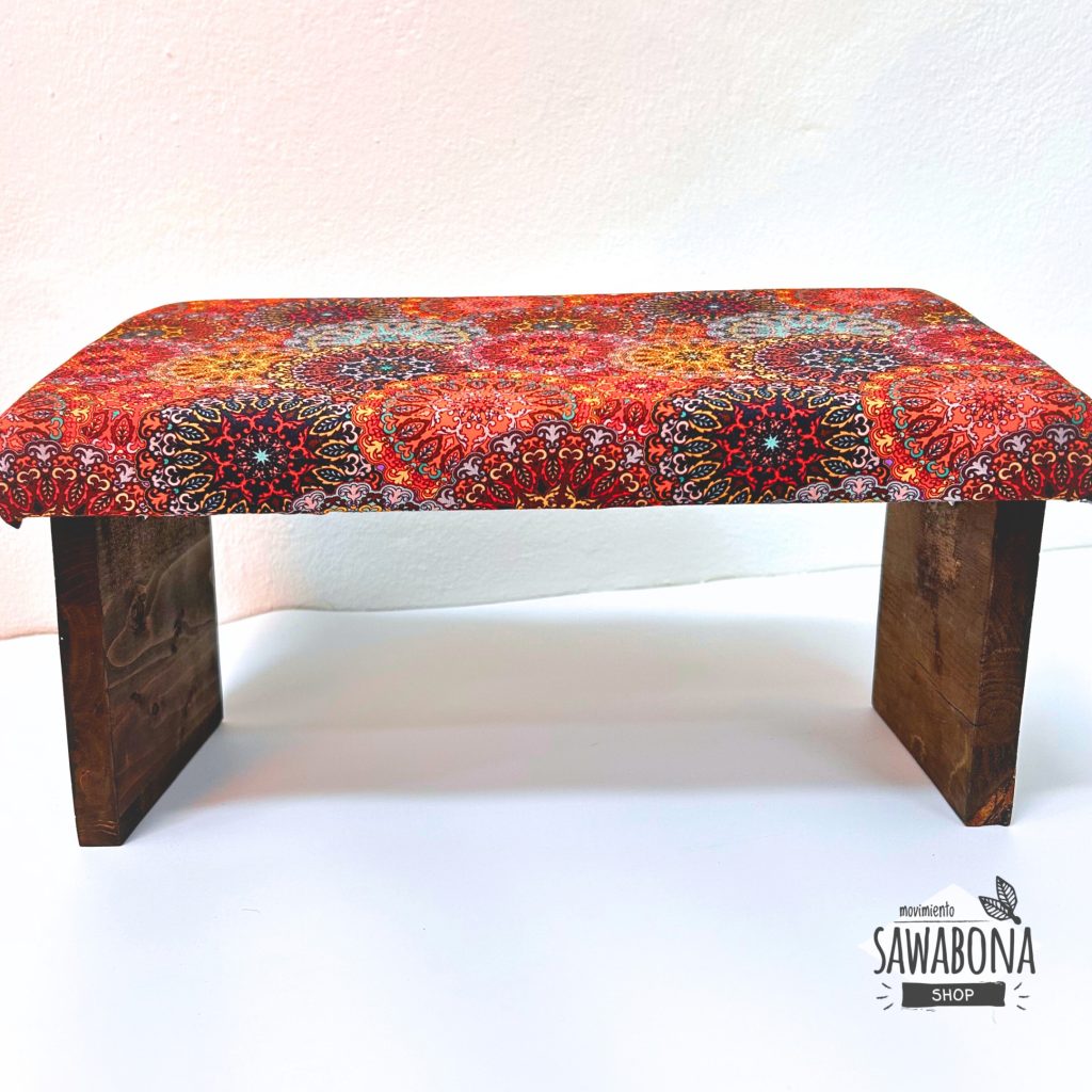 Banco de meditación "mandala wengué"